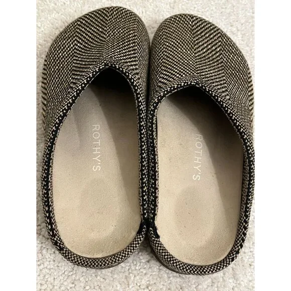 Rothy's Casual Clogs in Spiced Herringbone Size 9 Worn Once EUC - Picture 6 of 10